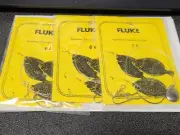 3 NJ Hand Tied Classic Gold English w/Silver Spinner Summer Flounder/Fluke Rig