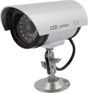 (Electronic security) Dummy Surveillance Security IR Camera CCTV & Record Light with (33ry832qf88) Iron Stand