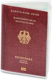 [Nekava] 2 x passport holder for the new passport (from April 2017), indelible and transparent in tear-resistant protective case. Protects your passport from water, dust and dirt. Two passport holders in a