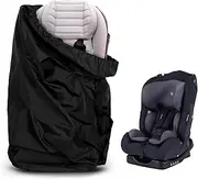 BASTOUR Car Seat Bag for Airplane, Child Seat Transport Bag, Travel Bag, Storage Bag for Car Seats, Wheelchairs, Water-Repellent, Good for Aeroplane and Storage (Black), Black, Storage Bag