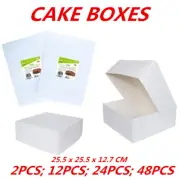 CAKE BOXES Cardboard White Cake Cupcake Box Birthday Party Food Bulk Buy Boxes W