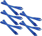 Zerodeko 10pcs Soft Loop Tie Down Straps for Motorcycles Dirt Bikes Cargo Heavy Duty Vehicle Tie Down Straps with Antislip Design for Utv ATV Trailers