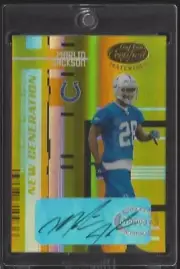 2005 Leaf Certified Materials Mirror Gold Blue Red White Marlin Jackson Auto Lot