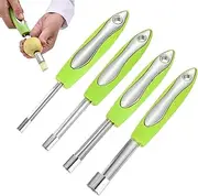 LeoLeozz Jujube Corer,Stainless Steel Cherry Corer Jujube Remover | Fruit Fast Corer Remover Gadgets for Grapes Cranberries Cherry Red Dates
