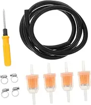 LOORGVEL Fuel Line Kit with High Performance Filter Durable Hose Secure Clamps Precision Screwdriver for Cars and Motorcycles Compatibility Robust Design for Efficient Fuel Storage