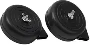 Enhance Air Compressor Efficiency with 2pc Male Thread Intake Filter Silencer Muffler, Black Plastic (20mm)