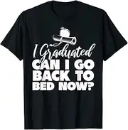 [X.Style] I Graduated Can I Go Back to Bed Now Boys Girls Graduation ds733 T-Shirt (3XL) Black