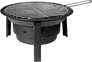 Camping And Backyard BBQ Cooker With Folding Legs Multi Functional Barbecue Grilled Meat Boiled Tea Charcoal