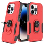 Metal Ring Kickstand Case for iPhone 15 Pro,PC+TPU Drop-proof Phone Cover