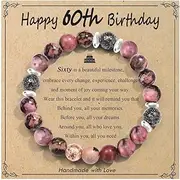 [OAVOOK] 30th/40th/50th/60th/70th/21st/80th/90th Birthday Gifts for Women, Unique Gifts for Woman Bead Bracelet for Mom, Aunt, Wife, Grandma, Sisters, Friends…