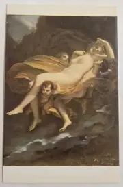 Unused Postcard The Rape Of Psyche By Zephyrus Louvre Paris A6