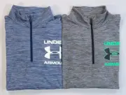 Boy's Youth Under Armour Loose Fit Quarter Zip Polyester Shirt NEW