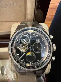 在飛比找Yahoo!奇摩拍賣優惠-Zenith El Primero 開心月相計時碼表，45m