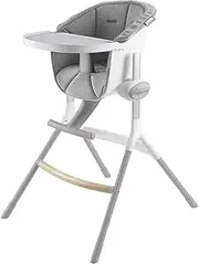 BEABA Up and Down High Chair, Grey/White