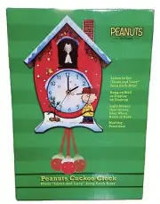 Peanuts Christmas Musical Cuckoo Clock, Mark Feldstein, Charlie Brown Snoopy new