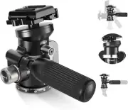 NEEWER Video Camera Tripod Pan Tilt Head with Leveling Bowl Base, 11lb