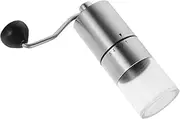1Pc Portable Manual Stainless Steel Powder Mill Compact Slip Bean and Pill Grinder Lid Silent Operation for Home and Office Use