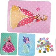 OFFIGAM 1 Set Princess Drawing Markers Highlighters Stuff Glitter Gel Pens Poster Fabric Poking Art Liquid Highlighter Stationery Flair Puzzles Handmade Needlework Tool Paper