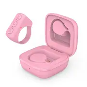 Bluetooth TikTok Scrolling Ring Remote Wireless Page Turner and Selfie Button for iPhone and iPad Pink
