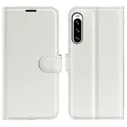 For Sony Xperia 10 V Litchi Texture Anti-scratch Phone Cover Leather Stand Wallet Phone Case