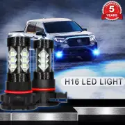 For Chrysler Town & Country 2010 - 2016 LED Fog Light Bulbs Ice Blue 8000K 80W