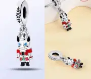 Silver Charm Christmas Beads Fits Bracelet Bangle Jewelry Accessories O