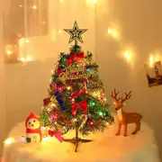 Mini Christmas Tree, 30cm Tabletop Small Xmas Trees With Lights Ornaments, Table Decor Battery Operated Pre-lit Artificial Christmas Trees