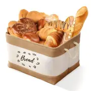 Bread Storage Bin, Bread Storage for Countertop Burlap Bread Basket Organizer...