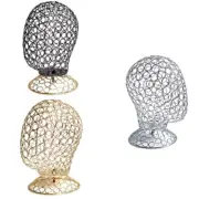 Metal Mannequin Head Wig Stand Headdress Display Stand Iron Texture for Wigs