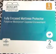 Queen size Bedscape Fully Encased Mattress Protector New in Box