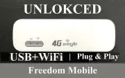 4G USB + WiFi Modem Mobile Broadband Hotspot Telstra Optus Vodafone Plug&Play