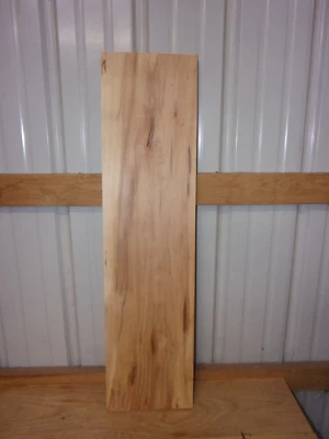 1 PC HARD MAPLE LUMBER WOOD KILN DRIED BOARD 37"X 9 3/8"X 1 1/8" 43V SPALTED