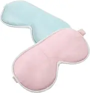 TOPPERFUN 2Pcs Eye Masks Comfortable Shading Blindfolds for Better Sleep Soft Skin Friendly Design for Travel and Relaxation