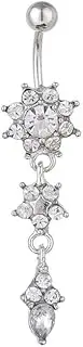 [Euvdora] belly button piercing Sunflower Flower Pierced jewelry for beach parties, holidays and music festivals!