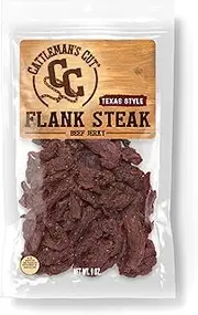 Cattleman's Cut Texas Style Flank Steak Beef Jerky, 9 Ounce