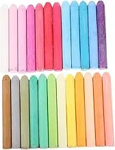 Veemoon 48pcs Washable Sidewalk Chalk Set Jumbo Colored Chalk for Chalkboard Art Dustless Design for Clean Hands Easy Cleanup for Adults Activities