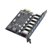 7-Port PCI-E to USB 3.0 Extension HUB PCI Express Expansion Adapter 5Gbps Card y