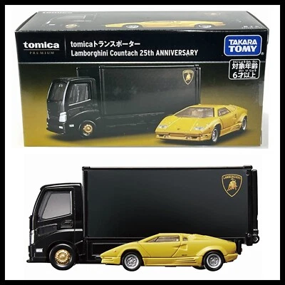 TOMICA PREMIUM Transporter + Lamborghini Countach 25th ANNIVERSARY 2023 JAN NEW