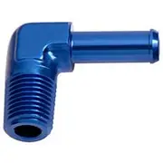 Aeroflow Male NPT to Barb 90° Adapter 1/8" to 1/4", AF842-04