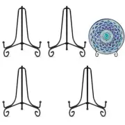 4 Pack Plate Stands For Display,Plate Holder 6 '',Picture Frame Stand of Meta...