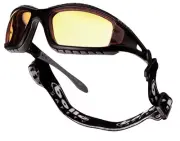 Bolle Tracker Safety Glasses - Yellow Lens Airsoft Army Eye Protection Goggles