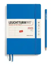 [LEUCHTTURM1917] Medium (A5) Softcover Weekly Planner 2025 in Sky