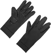 [KiRYu] 1 Pair Gloves Cycling Gloves Womens Gym Gloves Fingerless Gloves Osteoarthritis Gloves Workout Gloves Pressure Gloves Chic Gloves Copper Compression Gloves Elastic Gloves Man Black