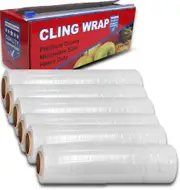 6 Rolls Heavy Duty Cling Food Wrap 45cm Wide