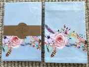 NEW Maison d' Hermine- Placemats- Set of 6- IBIZA - Cotton- 13" X 19"