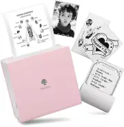 M02 Mini Portable Pocket Printer- Portable Bluetooth Wireless Thermal Sticker Pr