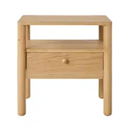 Spintara 1 Drawer Bedside Table Light Oak