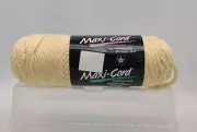 New MAXI-CORD MAXICORD BRAIDED 6MM 100 YDS 91 Meters MACRAME Butter Color Retro