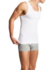 [Bonds] Coral Island Singlet in White
