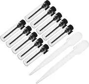 Beaupretty 10pcs Mini Glass Vials Refillable Essential Oil Bottles for Travel Leakproof Cosmetics Containers for Fragrance Sampling and Makeup